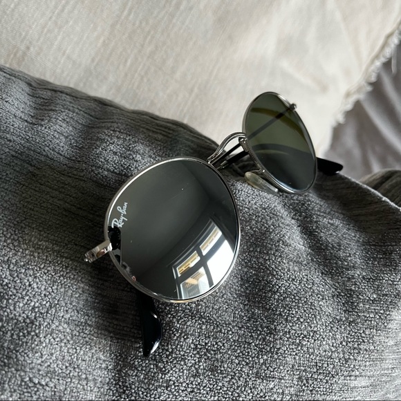 Ray-Ban Round Metal Silver Flash RB3447 Mirror - Picture 7 of 7